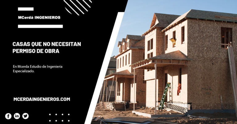 Casas que no necesitan permiso de obra