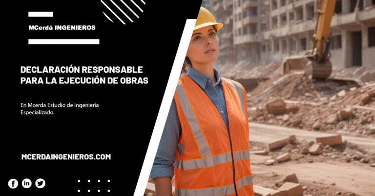 Declaración Responsable para la Ejecución de Obras
