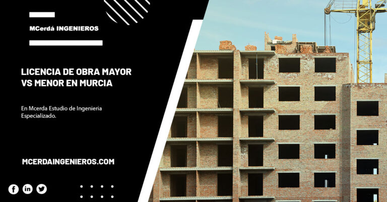 Licencia de obra mayor vs menor en Murcia